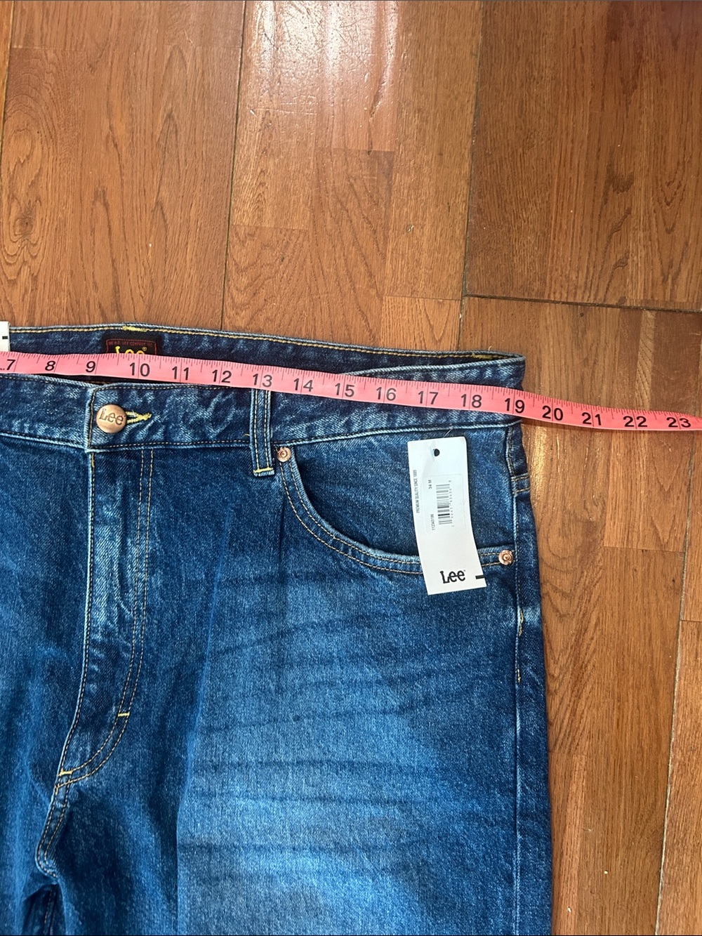 Lee Slim Straight Rider Jeans in Night Wash Dark Blue 34 - Picture 4 of 9